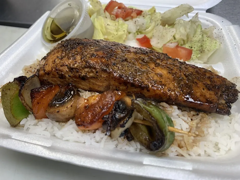 Grilled Salmon Plate